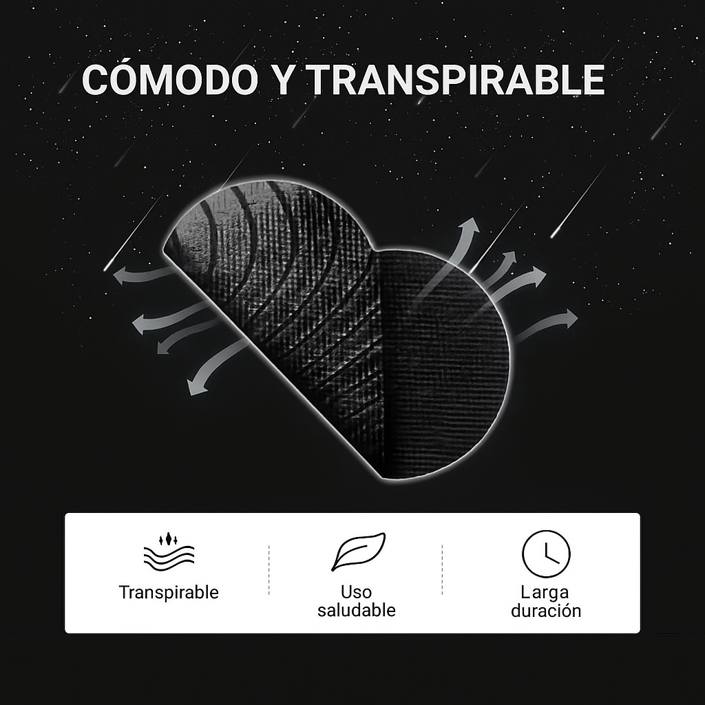 Tiras Bucales Para Dormir (X30 unidades) – Negro