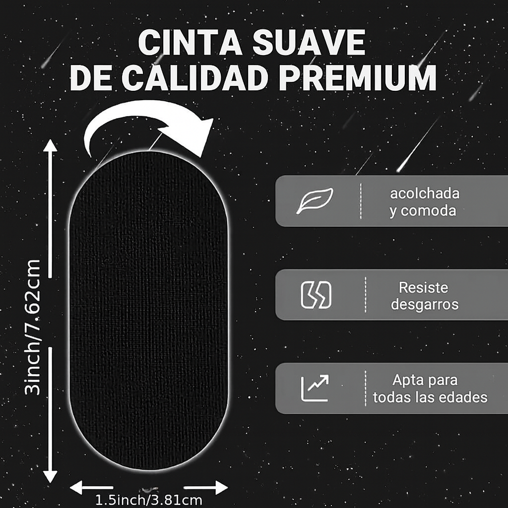 Tiras Bucales Para Dormir (X30 unidades) – Negro