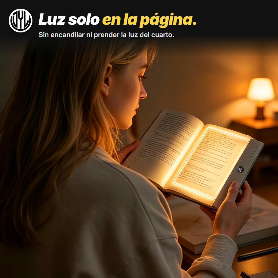 Luz de Lectura LED Recargable 2 en 1 con Temporizador