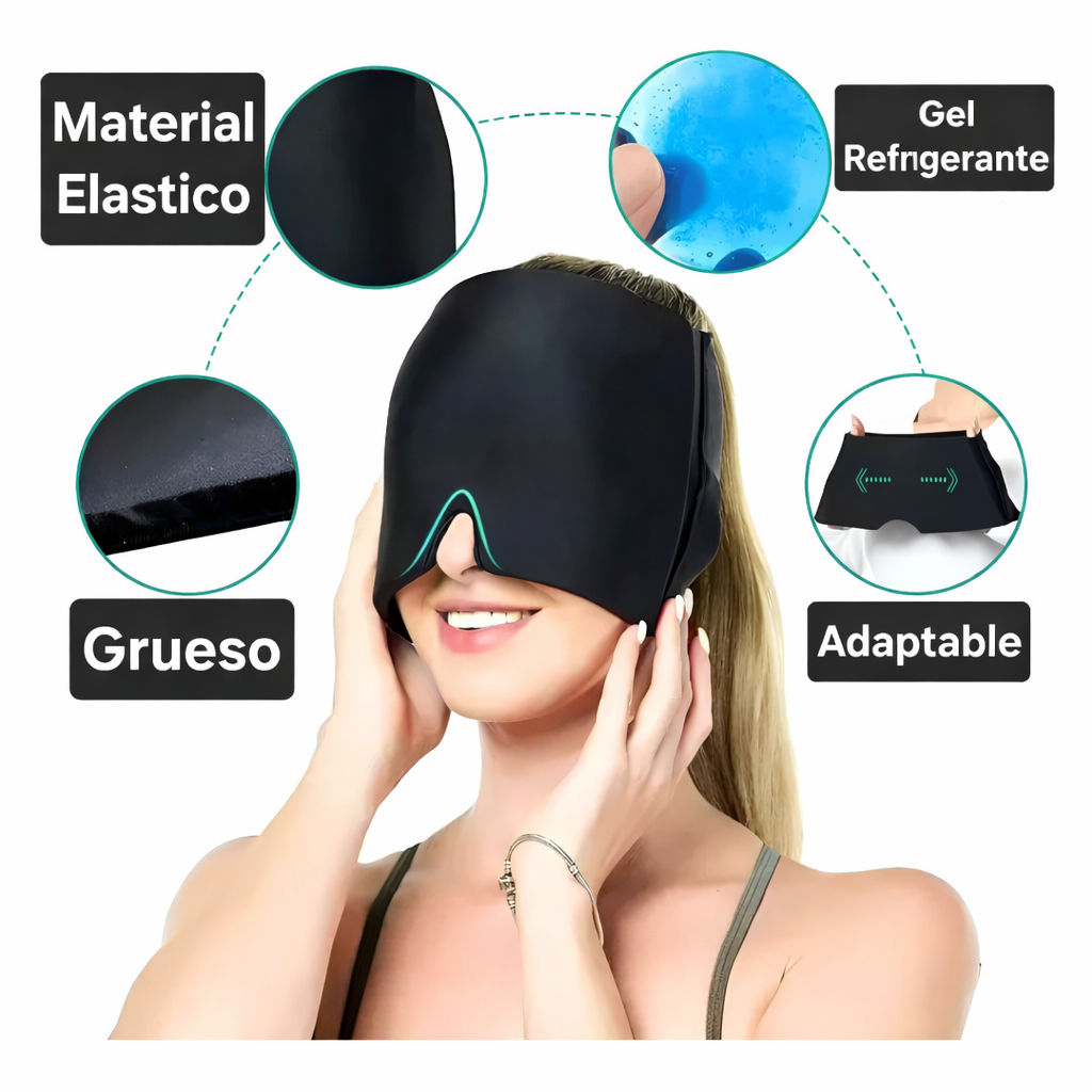 Gorra Para Aliviar Dolor de Cabeza – Negro